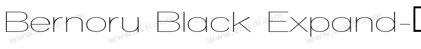 Bernoru Black Expand字体转换